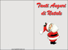 Biglietti di Babbo Natale